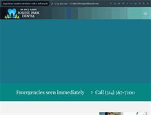 Tablet Screenshot of forestparkdental.com